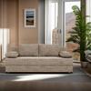 Schlafsofa Mega Cappuccino B: 190 cm - Schwarz/Cappuccino, Design, Holzwerkstoff/Textil (190/80/75cm) - P & B