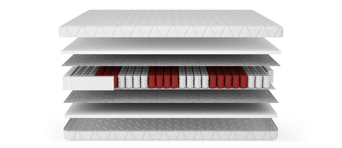 Taschenfederkernmatratze Sleep 80x200cm Fest - Weiß, Basics, Textil (80/200cm) - Livetastic