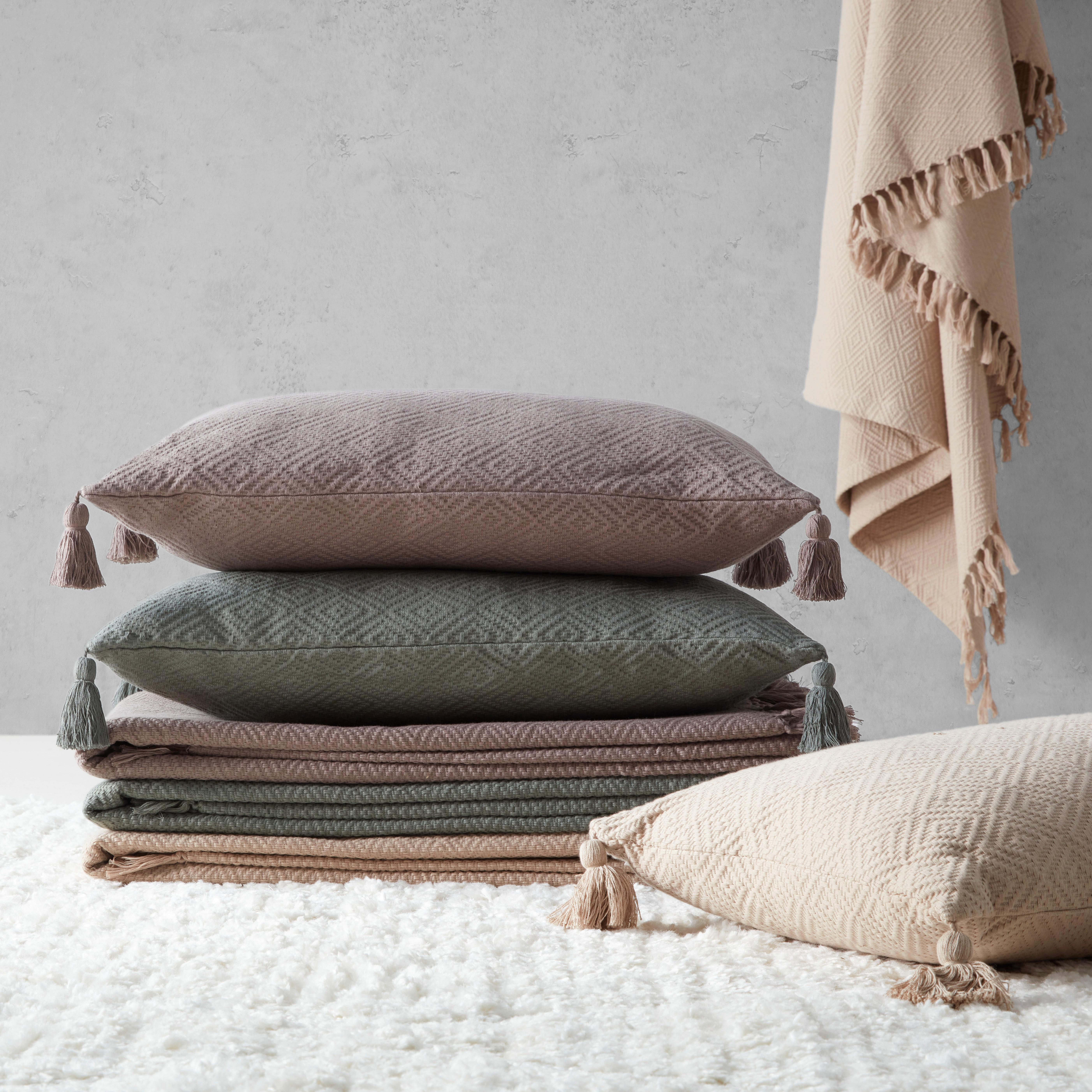 Dekorační polštář Frieda, 40/60cm, šedohnědá - šedohnědá, Moderní, textil (40/60cm) - Modern Living