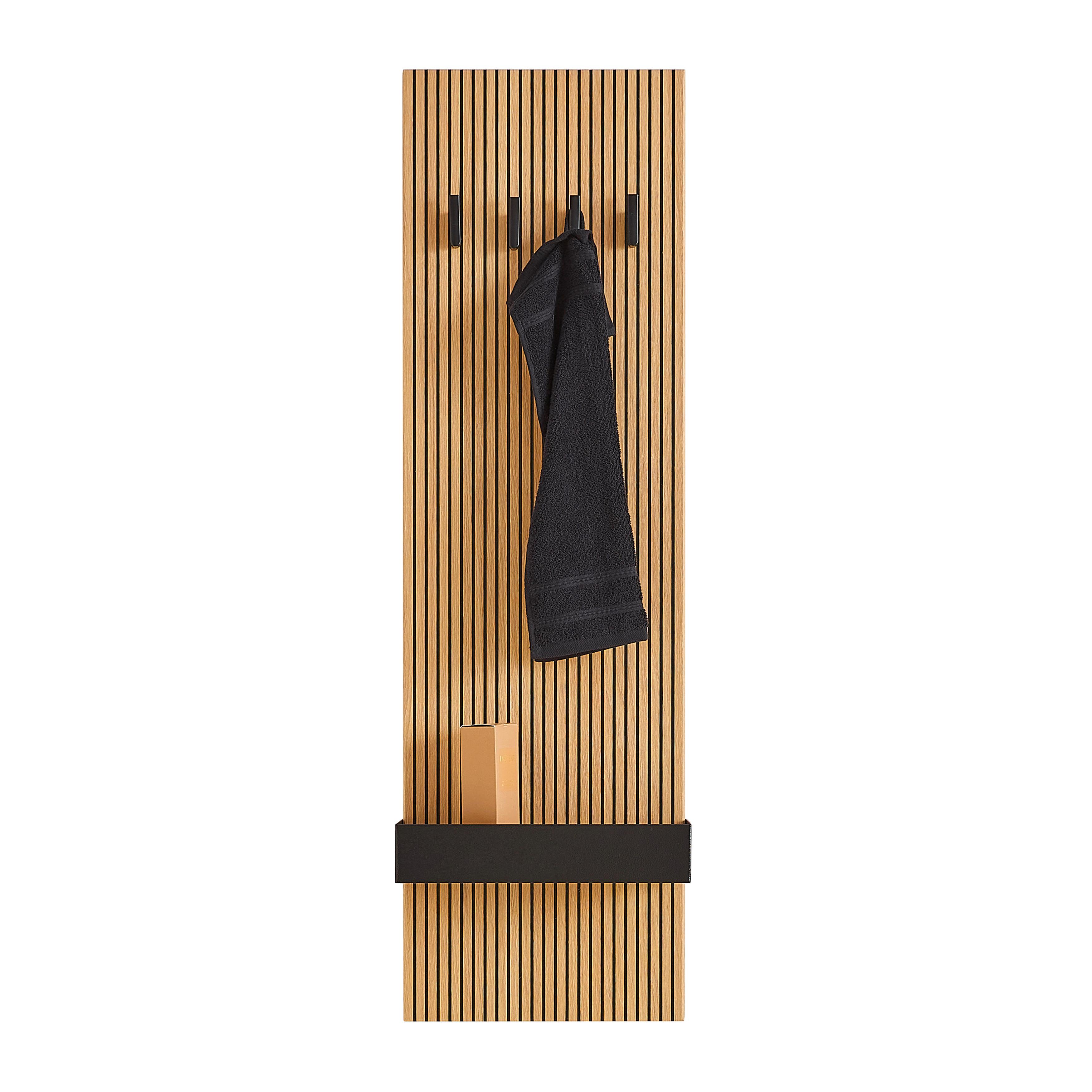 Nástenný panel VENEZIA - farba duba, Lifestyle, kompozitné drevo (35/115/15cm) - Mömax