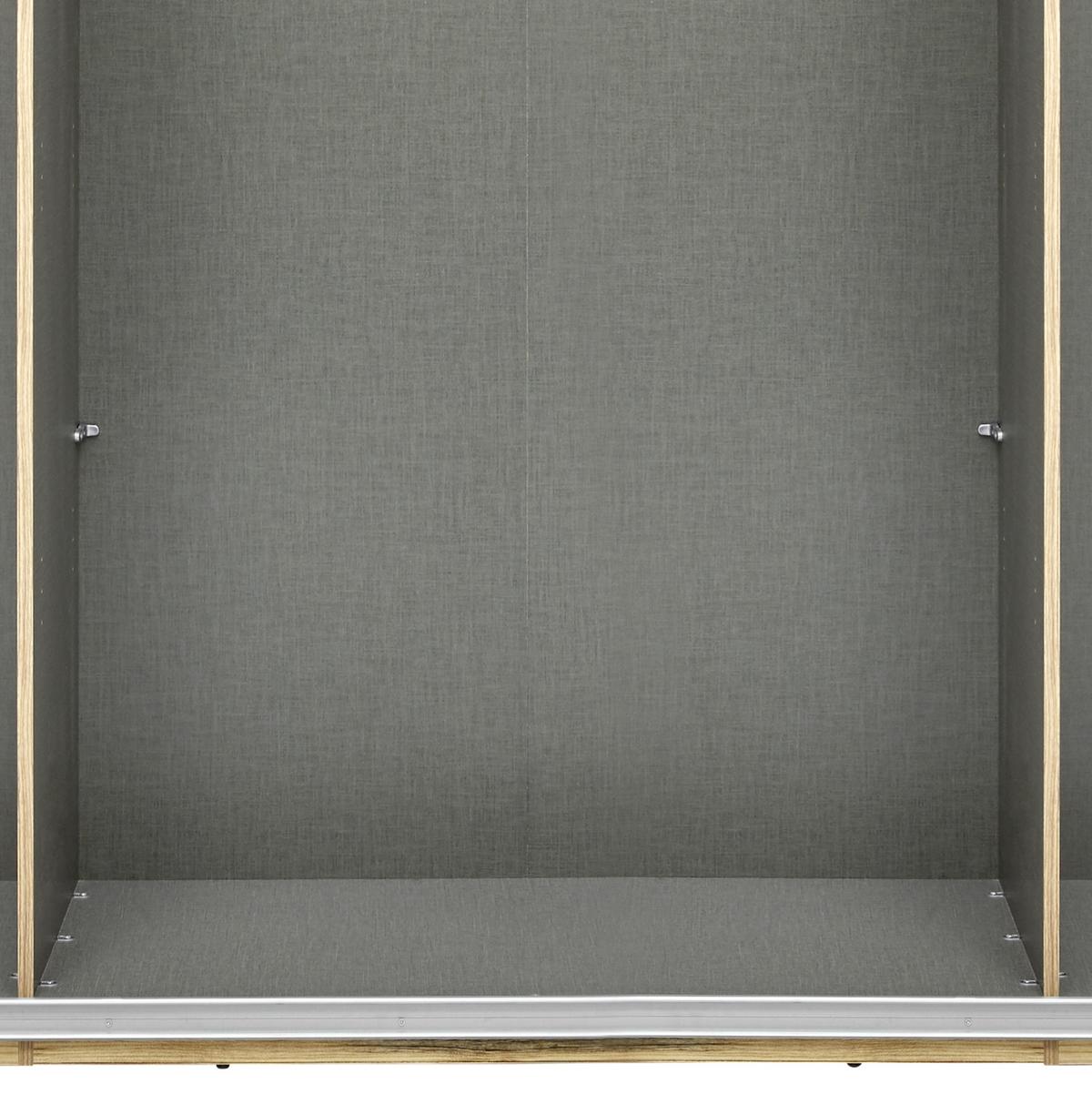 SKRIŇA S POSUVNÝMI DVERAMI ALICANTE - sivá/farba duba, Modern, kov/kompozitné drevo (270/210/60cm)