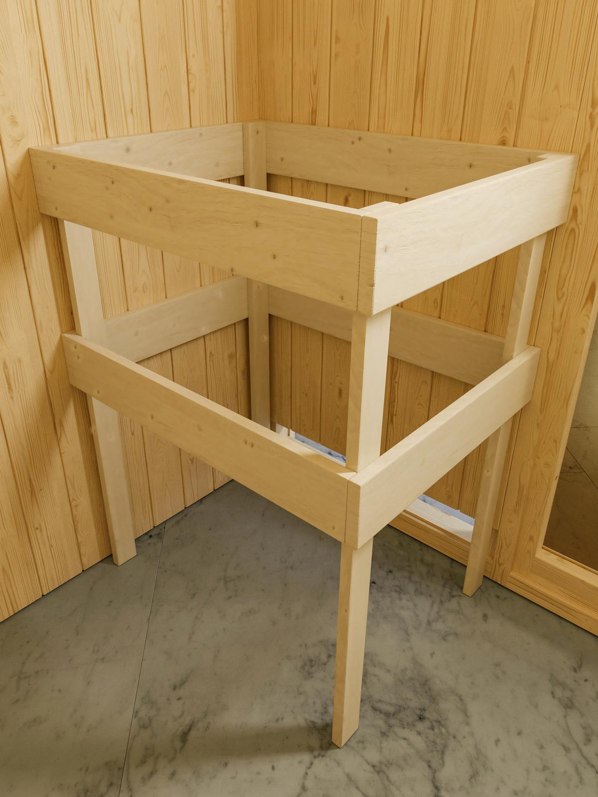 Sauna Marseille 1 Mit Int. Steuerung 196x187x196 Cm - Naturfarben, Basics, Holz (196/187/196cm) - Karibu