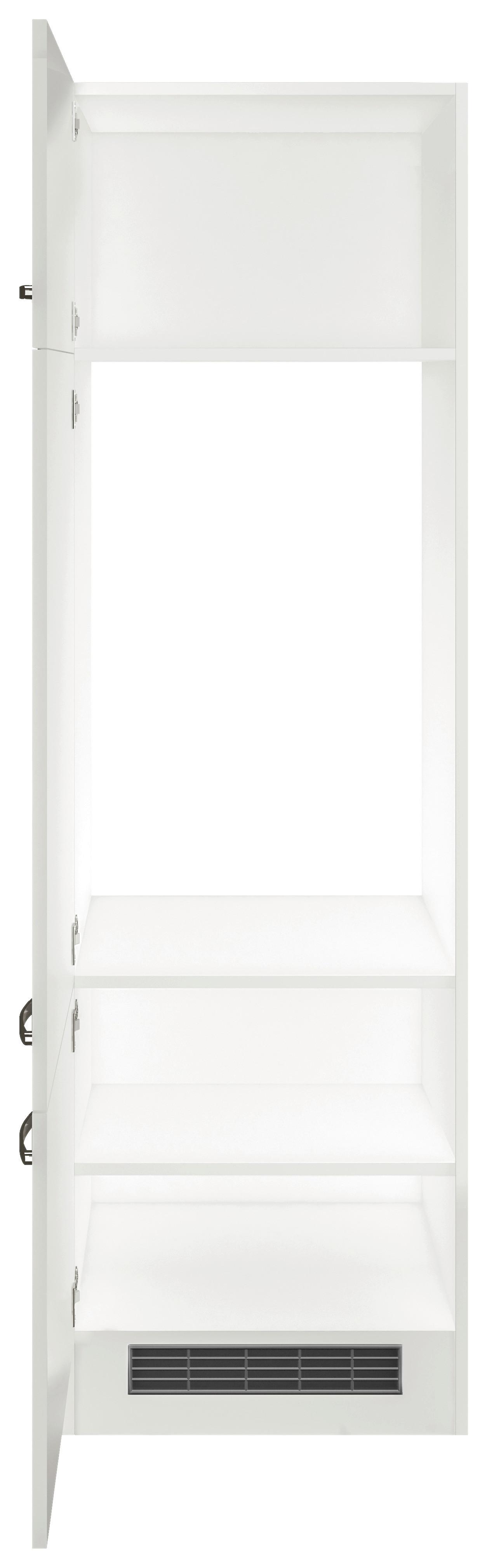 Skříňka Na Spotřebiče Alba  Git60 - bílá/barvy nerez oceli, Moderní, kov/kompozitní dřevo (60/200/57cm)