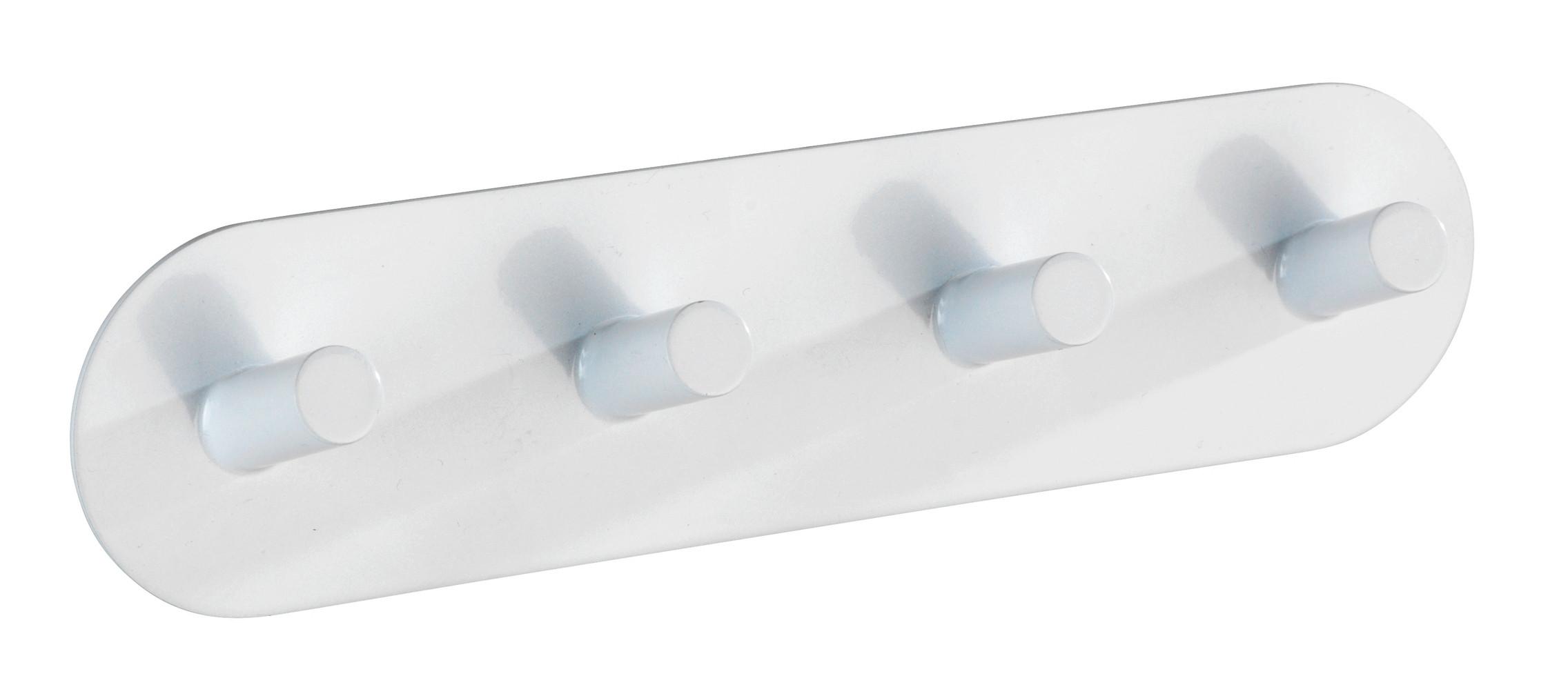 Hakenleiste Piceno Quadro 22933100 - Weiß, KONVENTIONELL, Metall (19,8/5/2cm) - Wenko