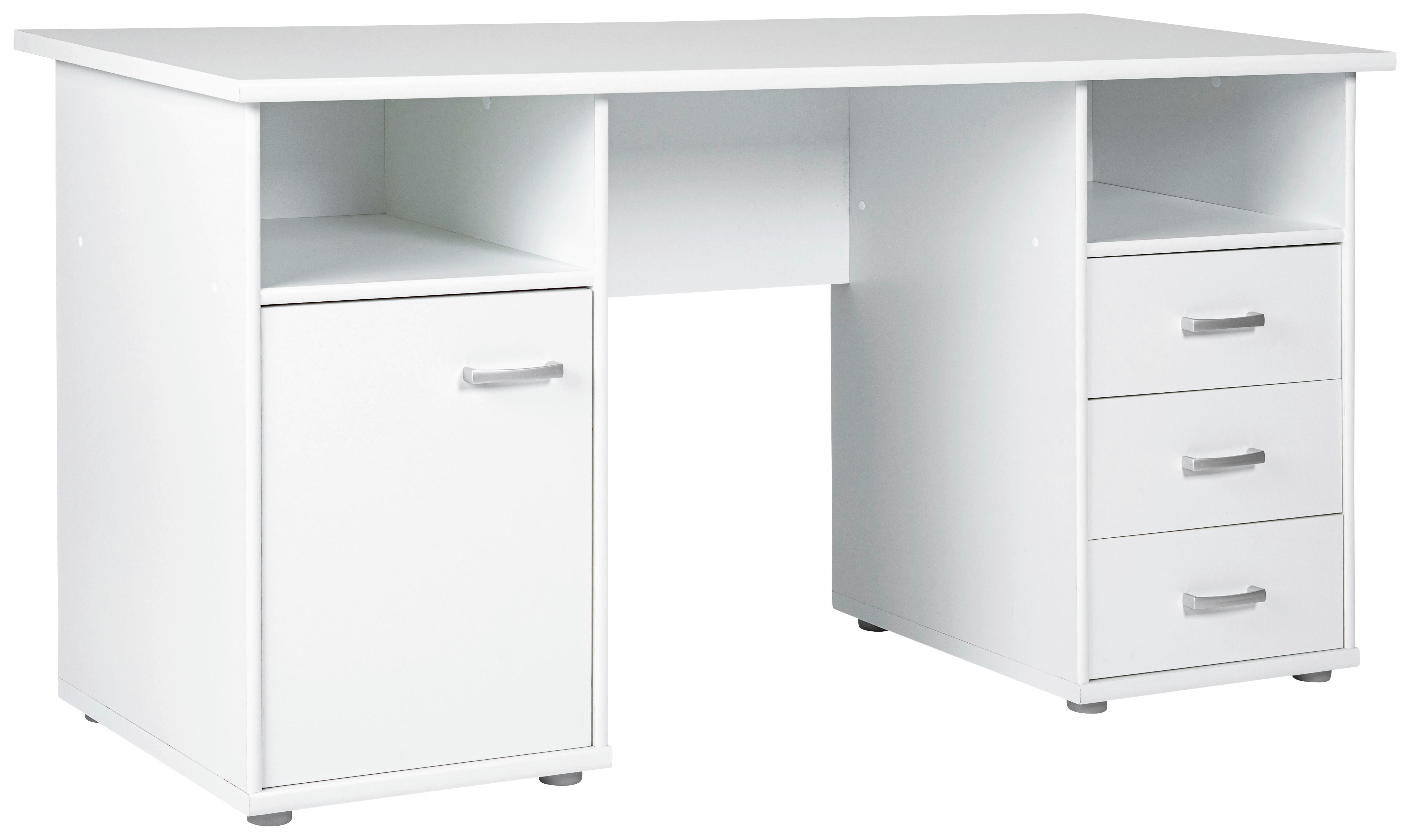 Schreibtisch mit Stauraum B 60 cm H 75 cm Forus, Weiß