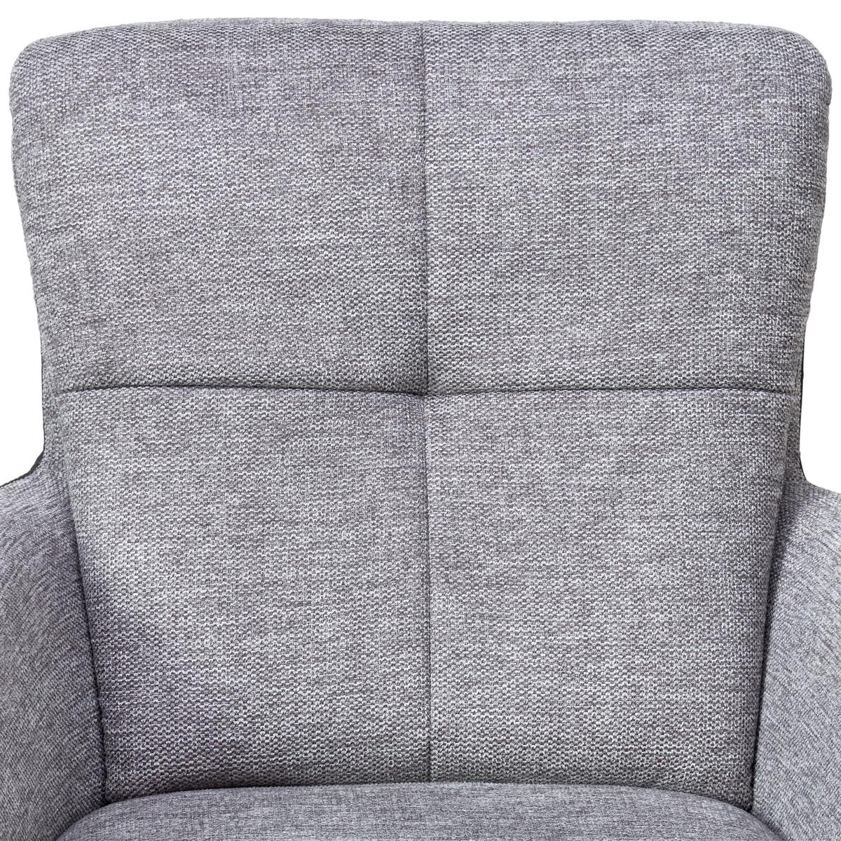 Armlehnstuhl Janet - Schwarz/Grau, LIFESTYLE, Holz/Textil (60/88/67cm) - MID.YOU