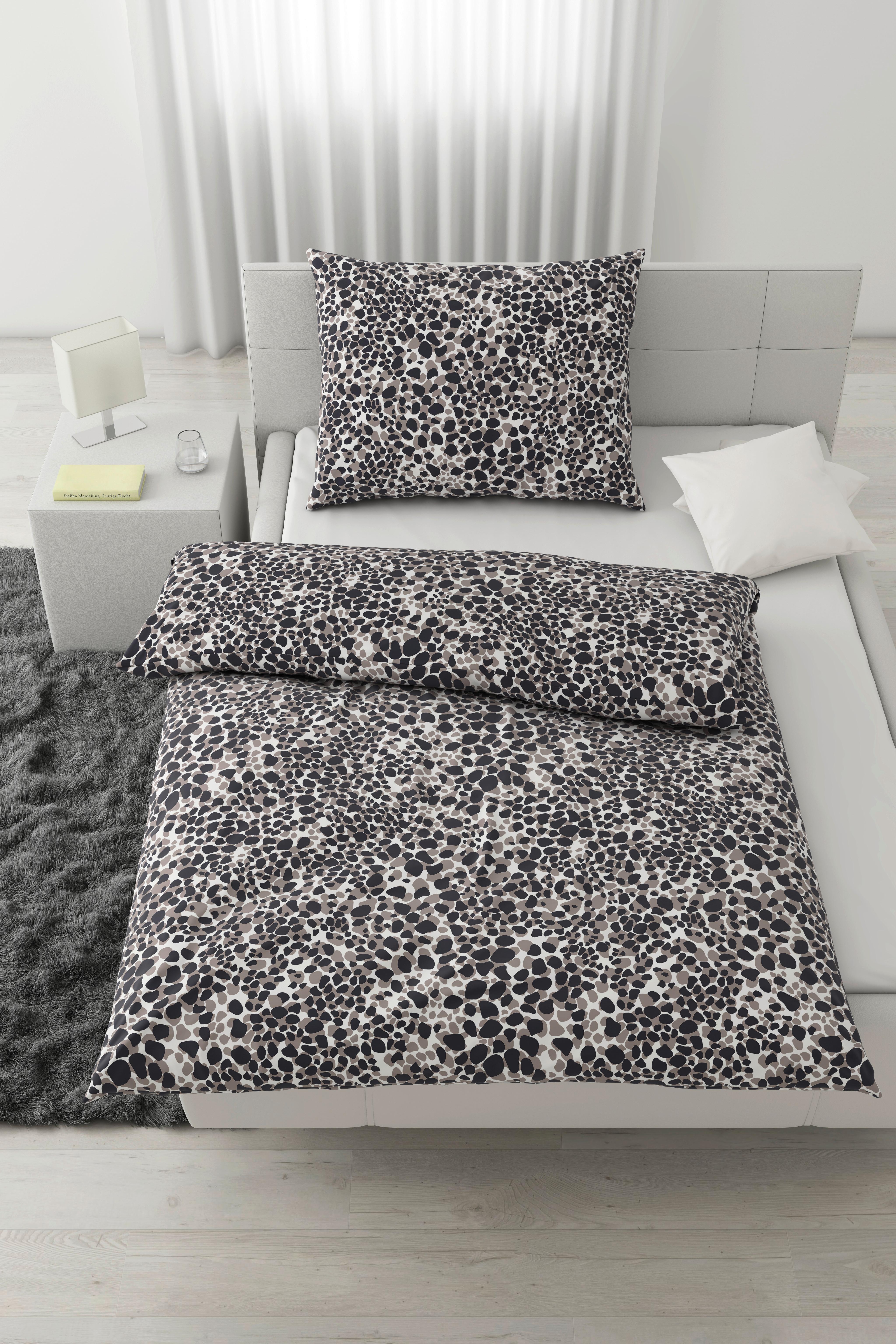 Povlečení Stony Frames, 140/200cm - šedá, Romantický / Rustikální, textil (140/200cm) - Modern Living