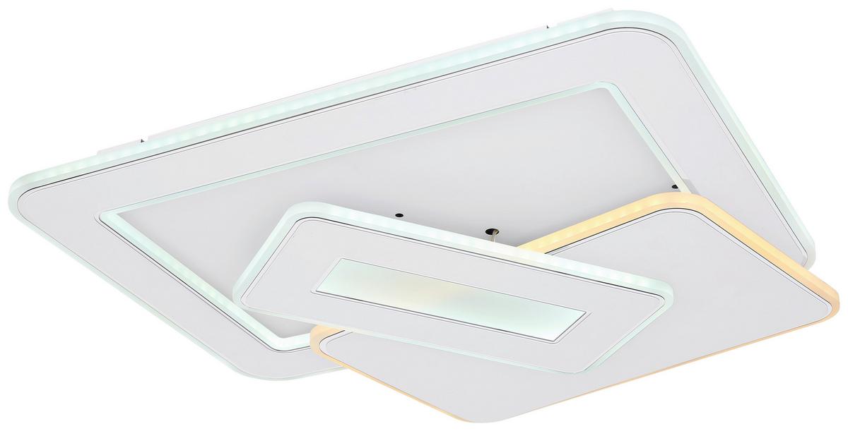 Led-deckenleuchte 48548sh - Weiß, Design, Kunststoff/Metall (49/48,5/6,8cm) - Globo