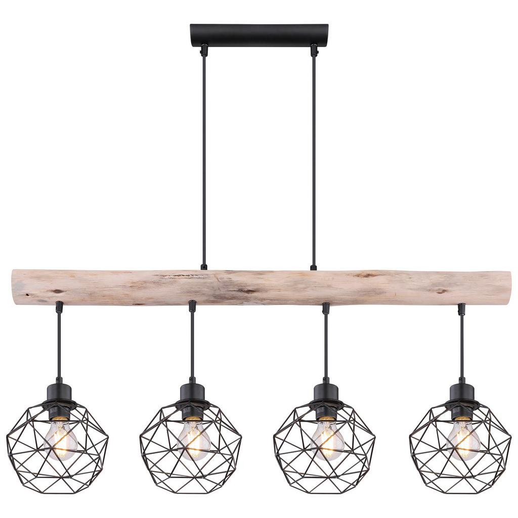 Hängeleuchte Theodor H: 120 cm 4-Flammig