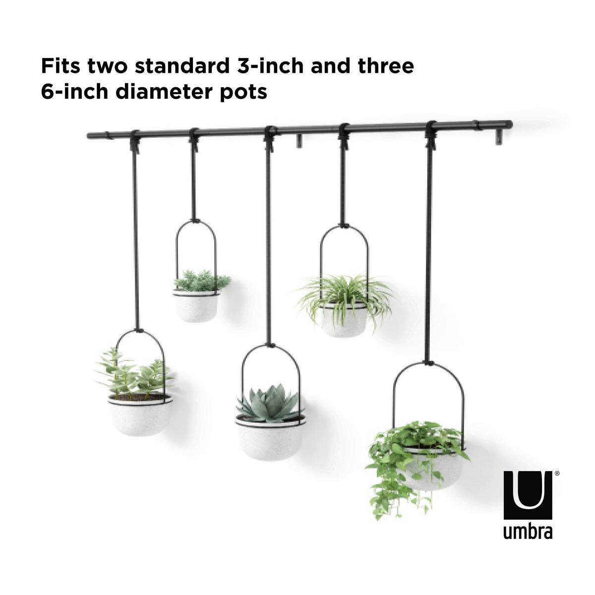 KVETNÍK TRIFLORA  5 - čierna/biela, Design, kov/plast (18,4/94,6/137,8cm) - Umbra