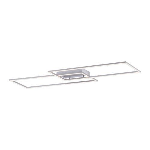 LED-Deckenleuchte Inigo L: 113,20 cm mit Memory-Funktion - Chromfarben/Nickelfarben, Design, Kunststoff/Metall (113,20/24,20/6,80cm) - Paul Neuhaus