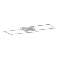 LED-Deckenleuchte Inigo L: 113,20 cm mit Memory-Funktion - Chromfarben/Nickelfarben, Design, Kunststoff/Metall (113,20/24,20/6,80cm) - Paul Neuhaus
