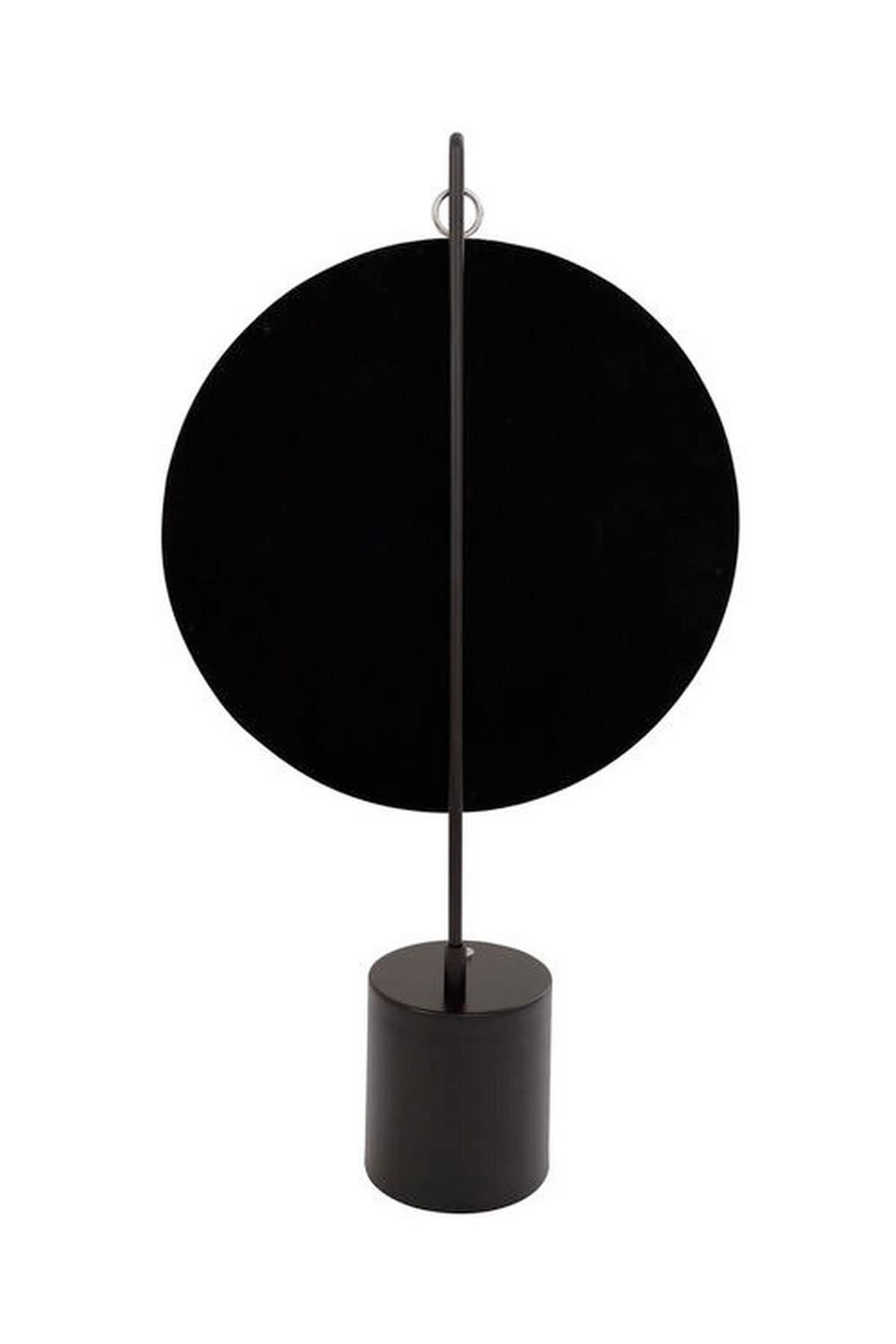 Tischspiegel Eleganca H: 75 Cm Schwarz/silberfarben - Silberfarben/Schwarz, LIFESTYLE, Glas/Metall (41/75/14cm) - Kayoom