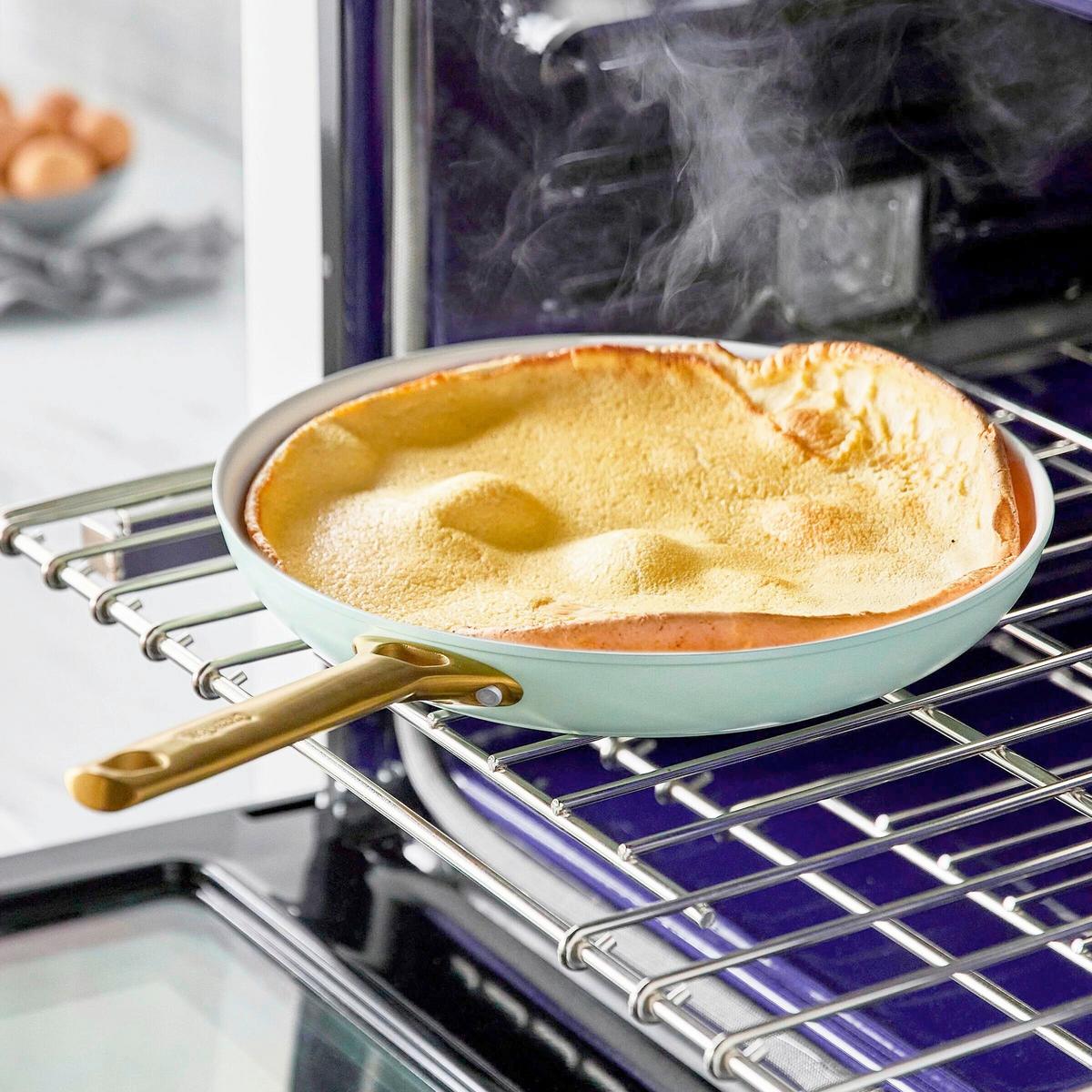 Pfannenset Padova Reserve Weiß/Gold/Hellgrün D:20/26cm - Goldfarben/Weiß, Basics, Metall (20 & 26cm) - GreenPan