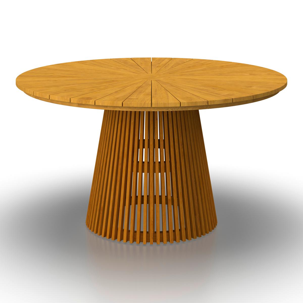 ZÁHRADNÝ STÔL SANJA - farba tíku, Modern, drevo (140/76cm) - Bessagi Garden