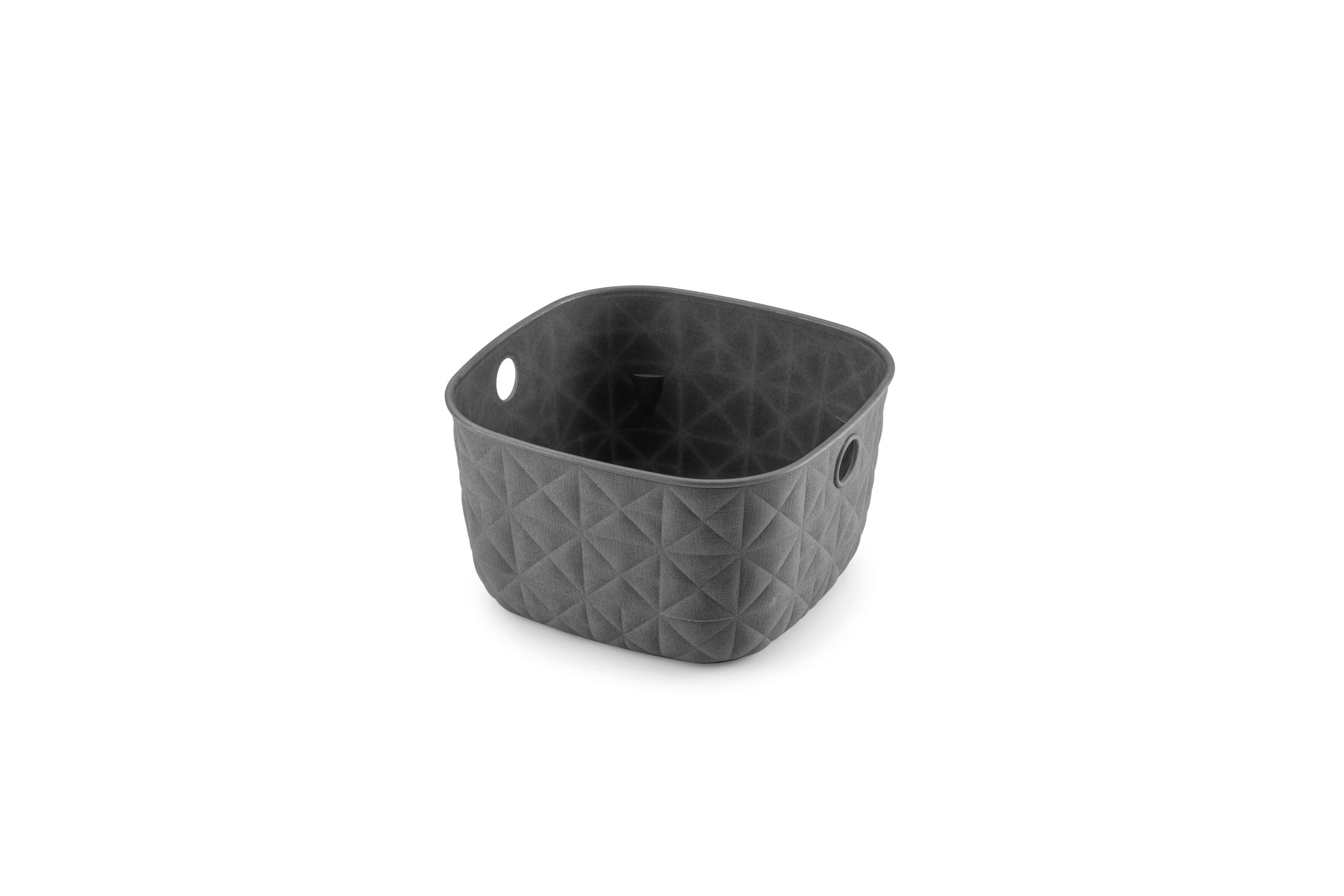 košík na drobnosti SOFTEX XS - tmavě šedá, Basics, plast (19,4/11/19,4cm) - Curver