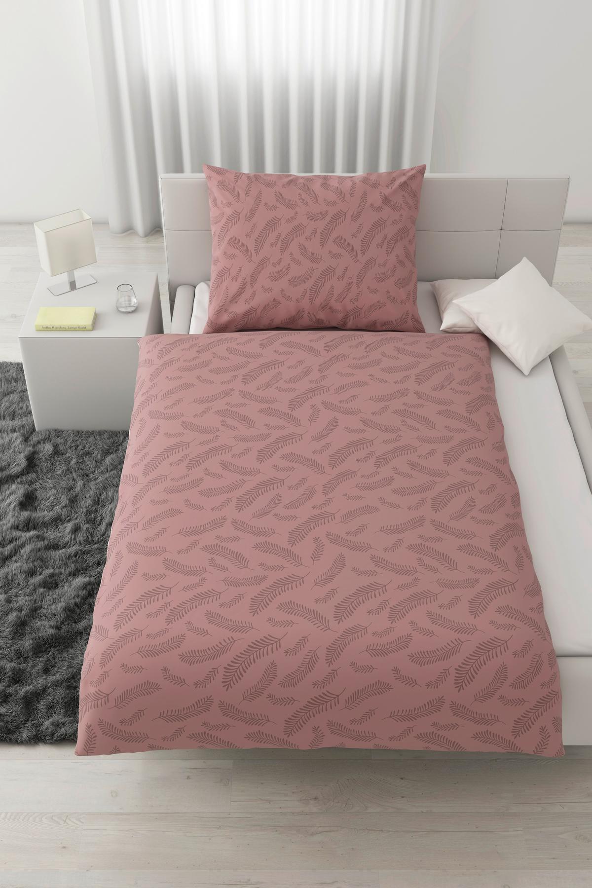 Povlečení Ferns, 70/90 140/200cm - světle fialová, Moderní, textil (140/200cm) - Mömax