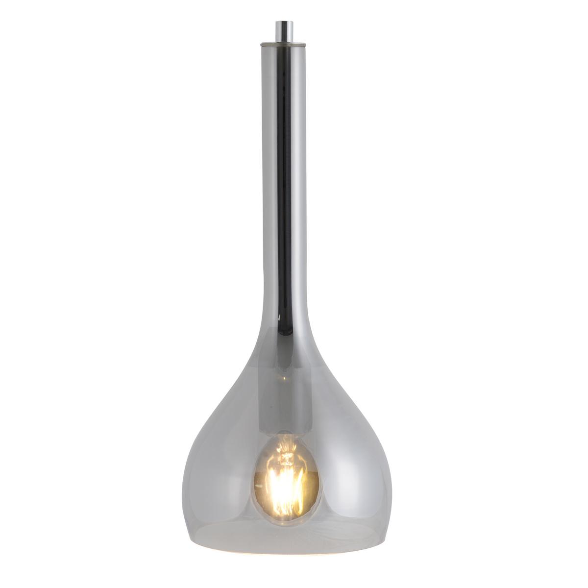 Hängeleuchte 6127097 Vaso - Chromfarben, Design, Glas/Kunststoff (16/143cm) - Näve