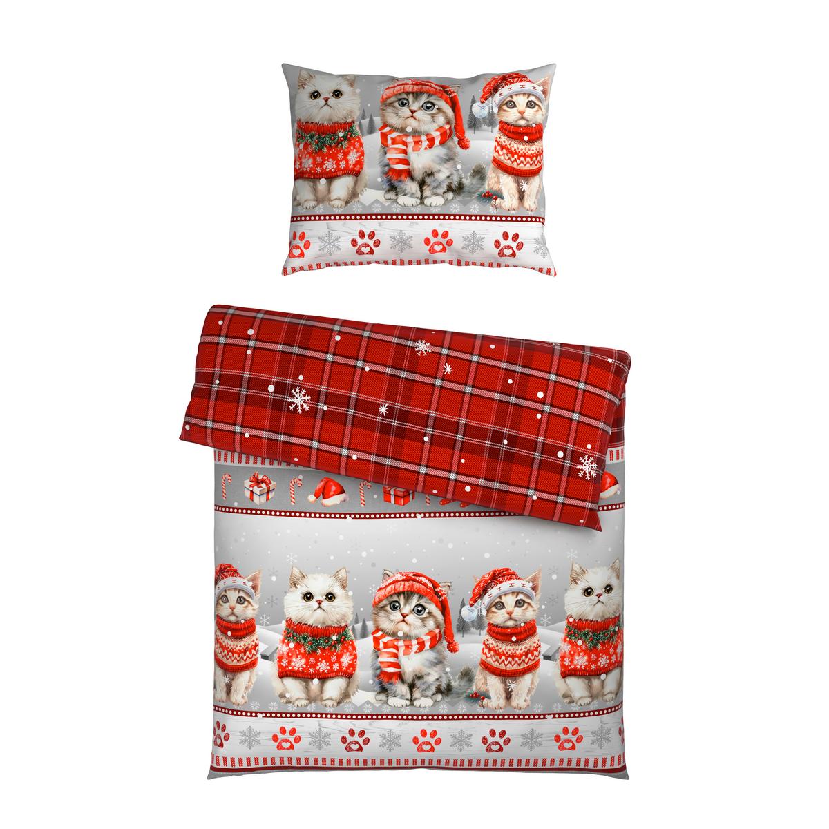 BETTWÄSCHE SAMTPFÖTCHEN - Rot, ROMANTIK / LANDHAUS, Textil - James Wood