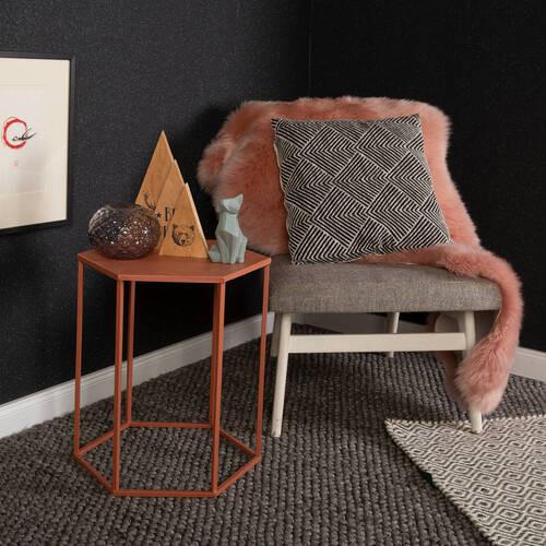 Handwebteppich My Loft - Graphitfarben, KONVENTIONELL, Textil (120/170cm) - Obsession