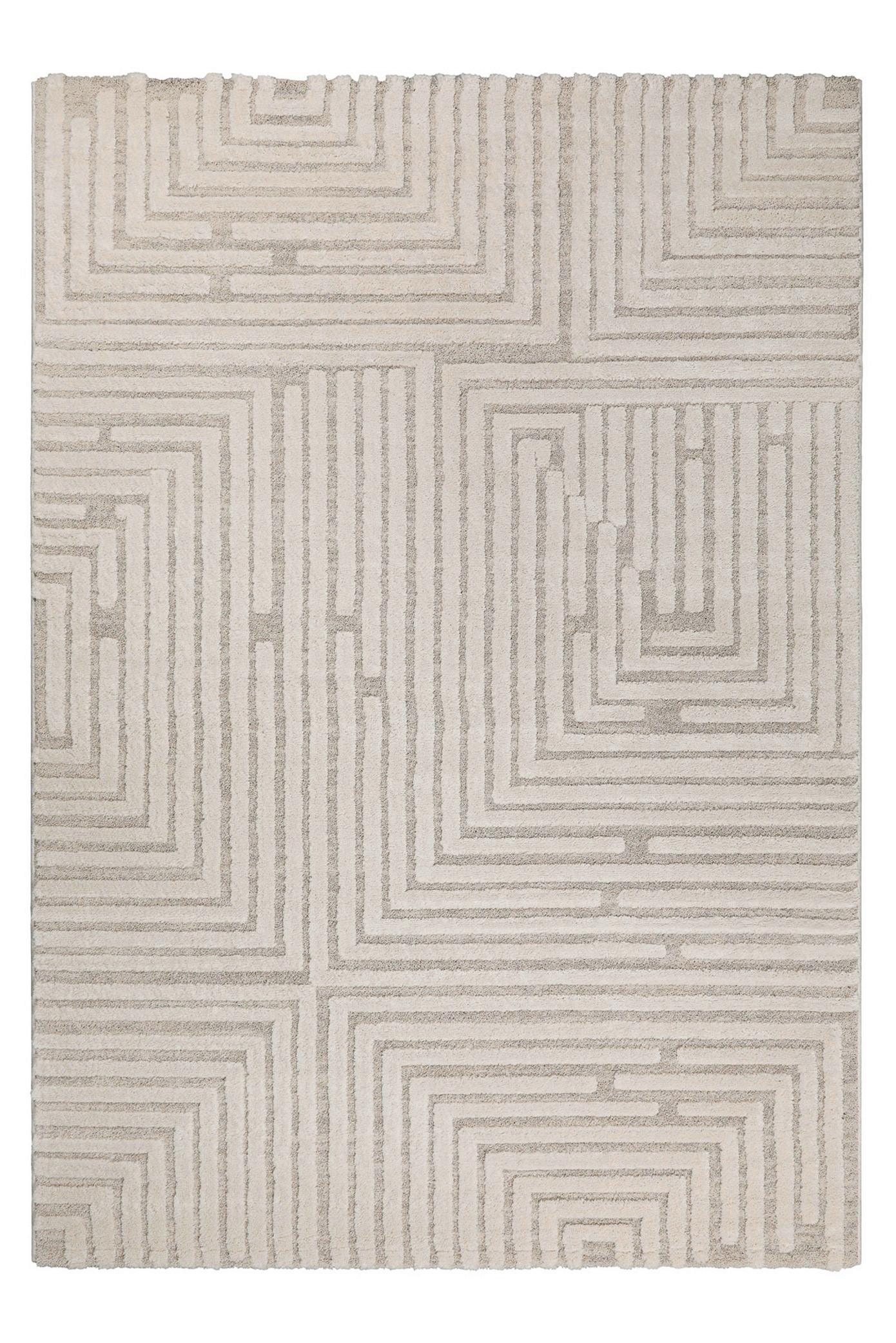 Webeppich  Hillmar Olsson Creme 140x200 cm - Creme, Design, Textil (140/200cm) - WECON HOME
