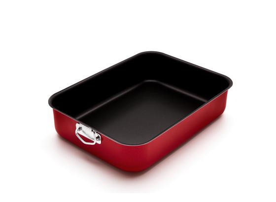 Auflaufform Tomaso - Rot/Schwarz, KONVENTIONELL, Metall (25/7/18cm) - James Wood Auflaufform Tomaso - Rot/Schwarz, KONVENTIONELL, Metall (25/7/18cm) - James Wood