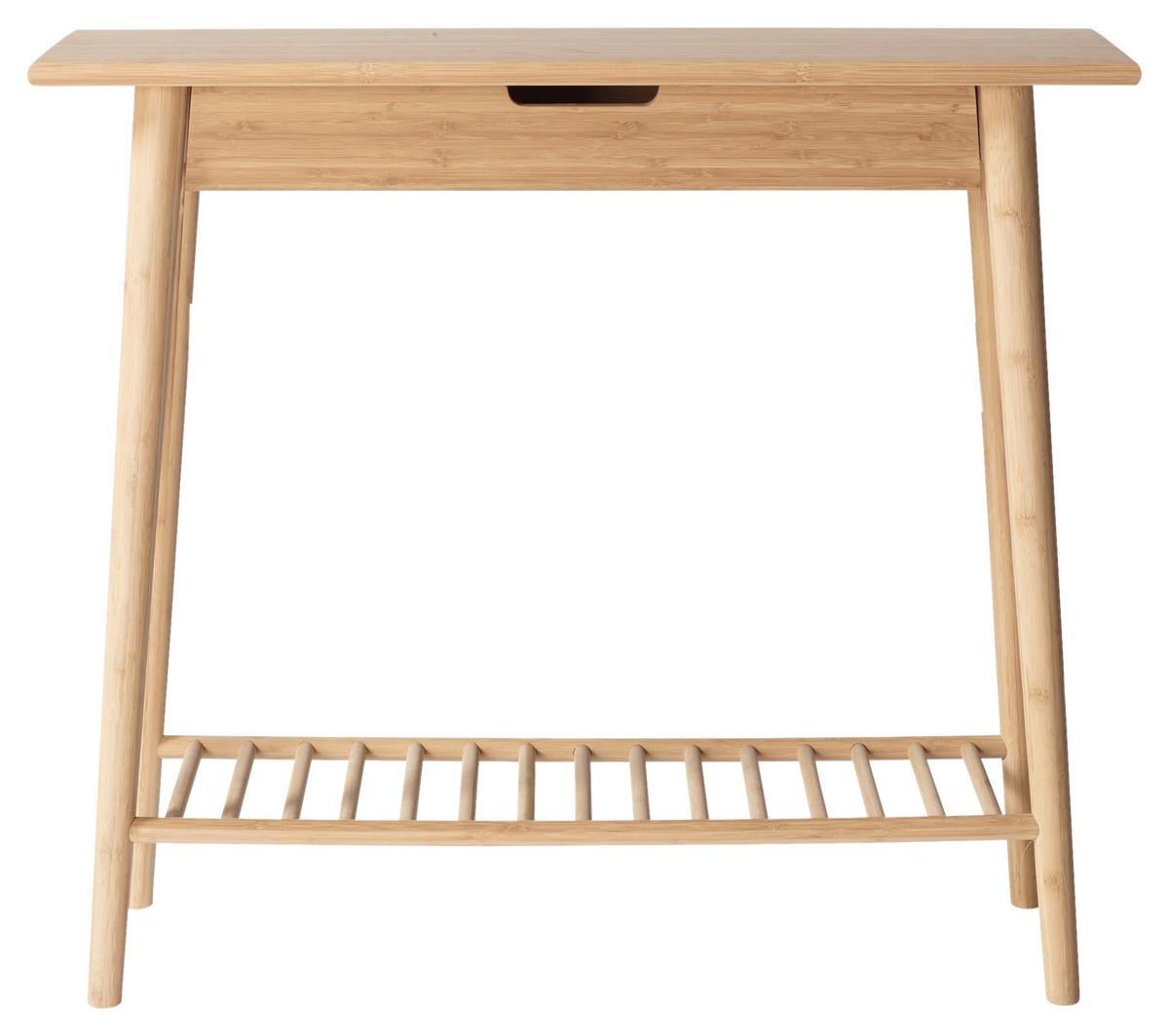 Konsolentisch Noble 2165002 - Naturfarben/Nickelfarben, ROMANTIK / LANDHAUS, Holz (90/35/80cm) - MID.YOU