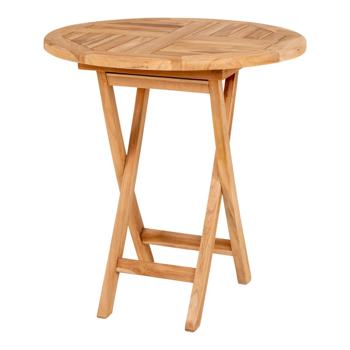 GARTENTISCH Oviedo Braun B: 70 cm - Braun, MODERN, Holz (70/70/75cm) - Gardenson