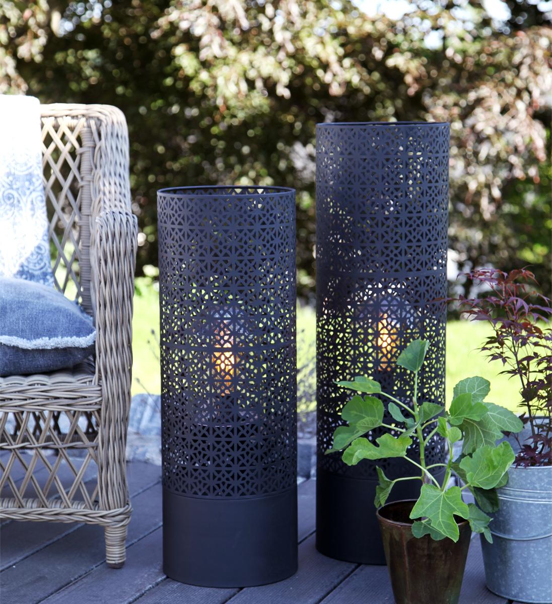 Außenstehleuchte Maison 40w Metall - Schwarz, LIFESTYLE, Metall (24/78cm) - By Rydéns