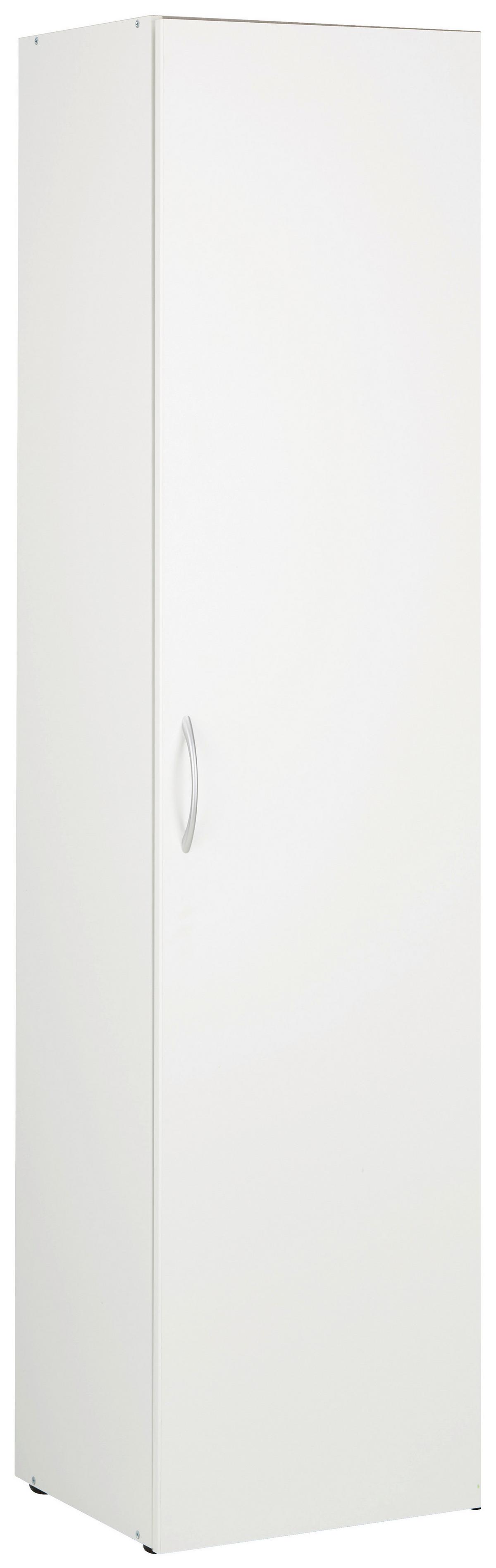 VIACÚČELOVÁ SKRIŇA MRK - biela/hliníková, Konventionell, kompozitné drevo/plast (45/185/40cm) - Mömax