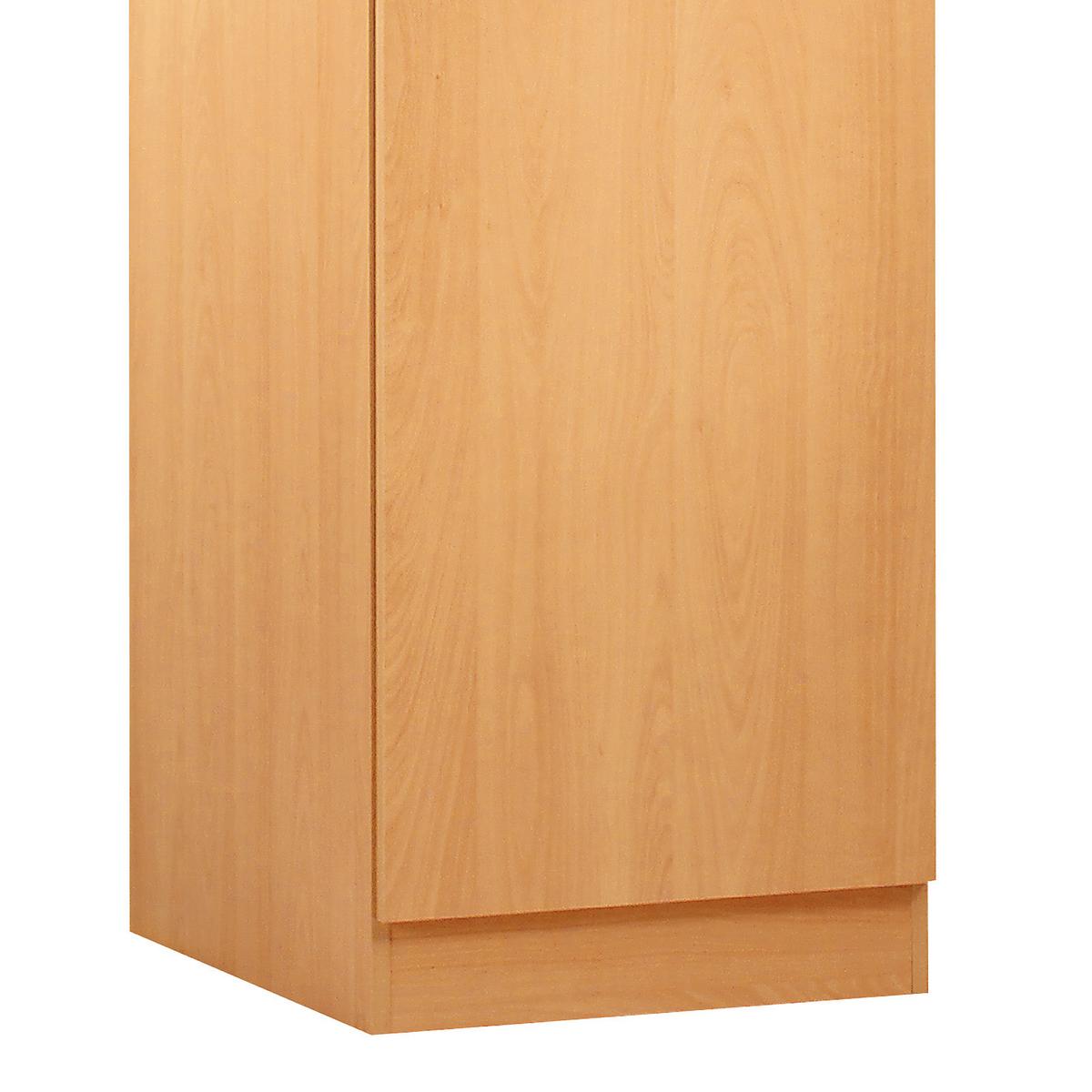 Küchen-Hochschrank Nano B:50cm Buche Dekor 3 Einlegeböden - Buchefarben, MODERN, Holzwerkstoff (50/200/57cm) - FlexWell