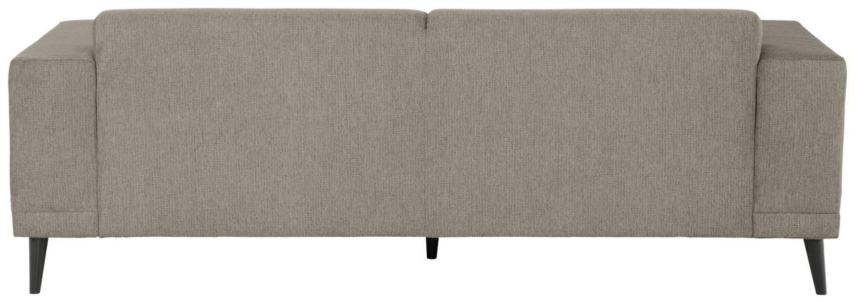 3-Sitzer-Sofa Oslo Taupe B: 218 cm - Taupe/Schwarz, Design, Textil (218/77/93cm) - MID.YOU
