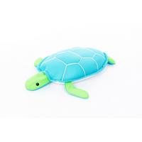 Schwimmtier Schildkröte Hellbau, L/B/H: 82x100x15cm - Hellblau, KONVENTIONELL, Textil (82/100/15cm)