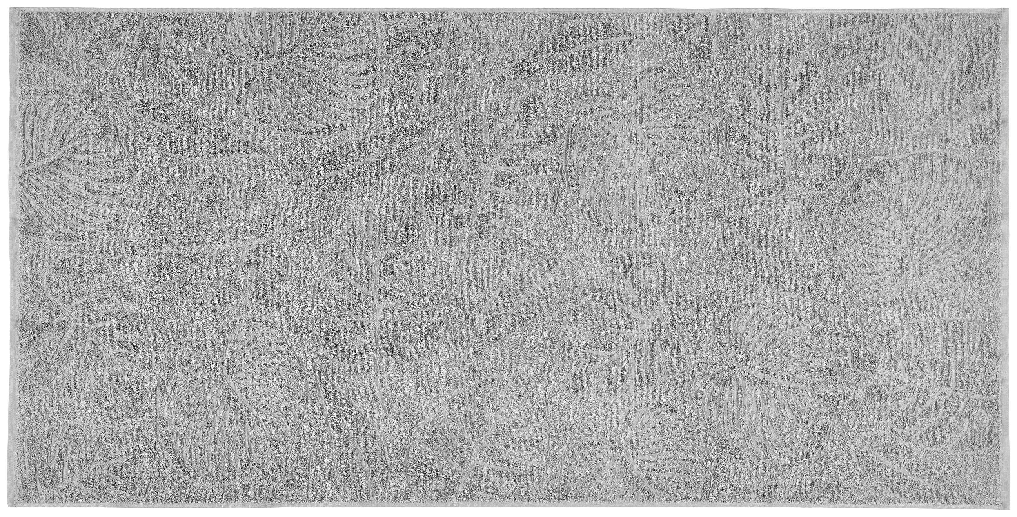 Strandtuch Tropical - Grau, MODERN, Textil (75/150cm) - Luca Bessoni