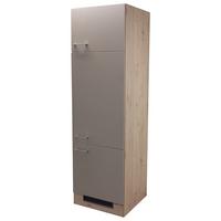Skříňka na spotřebiče Riva GIT60 - dub San Remo/šampaňská, Moderní, kov/kompozitní dřevo (60/200/57cm)