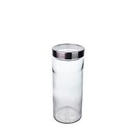 Vorratsdose Liliana - Edelstahlfarben/Transparent, Basics, Glas/Kunststoff (11/27cm) - Luca Bessoni