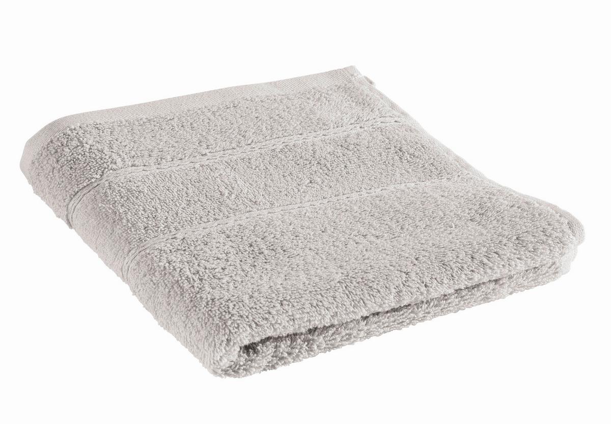 RUČNÍK Melanie, 50/100 cm,světle šedá - šedobéžová, textil (50/100cm) - Modern Living
