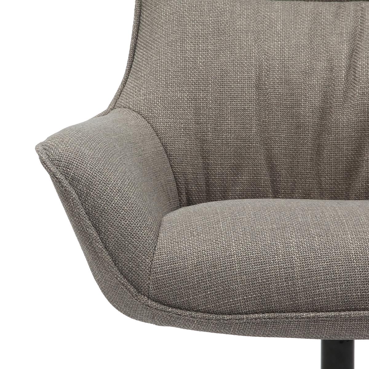Sessel Taupe B: 85 Cm - Taupe/Schwarz, MODERN, Textil (85/103/83cm) - Livetastic