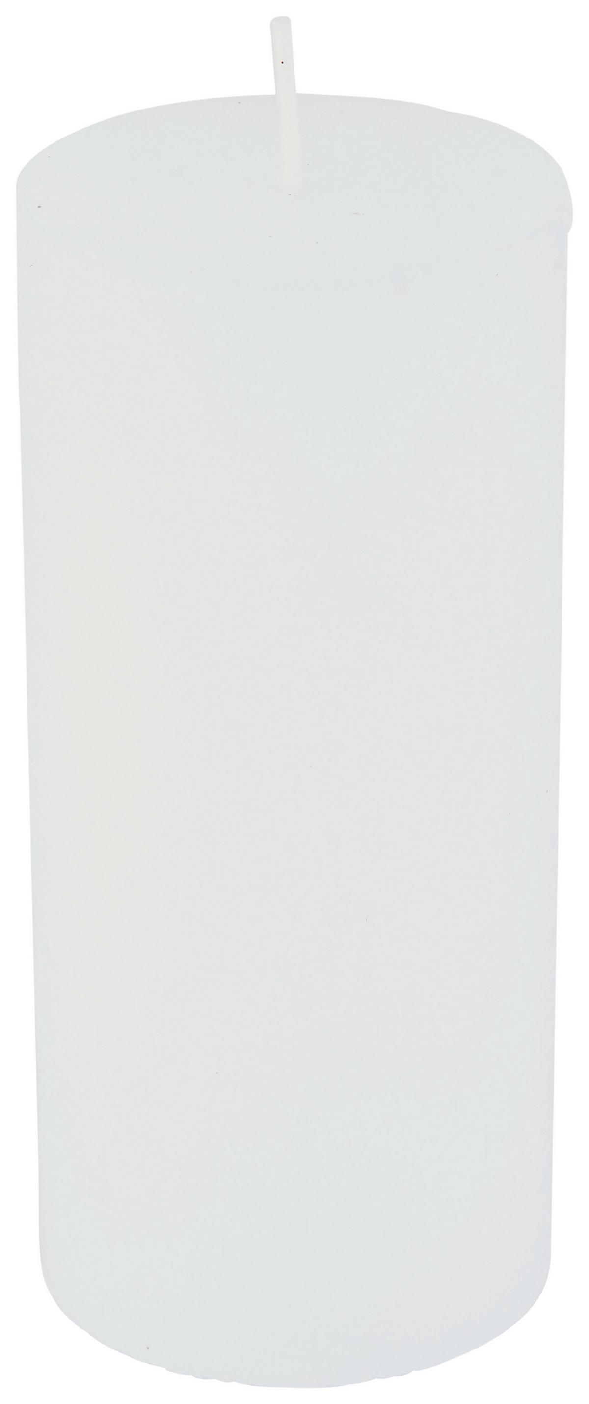 Stumpenkerze Saphira Weiß Ø/H: 6,8/15 cm - Basics (6,8/15cm) - Ondega
