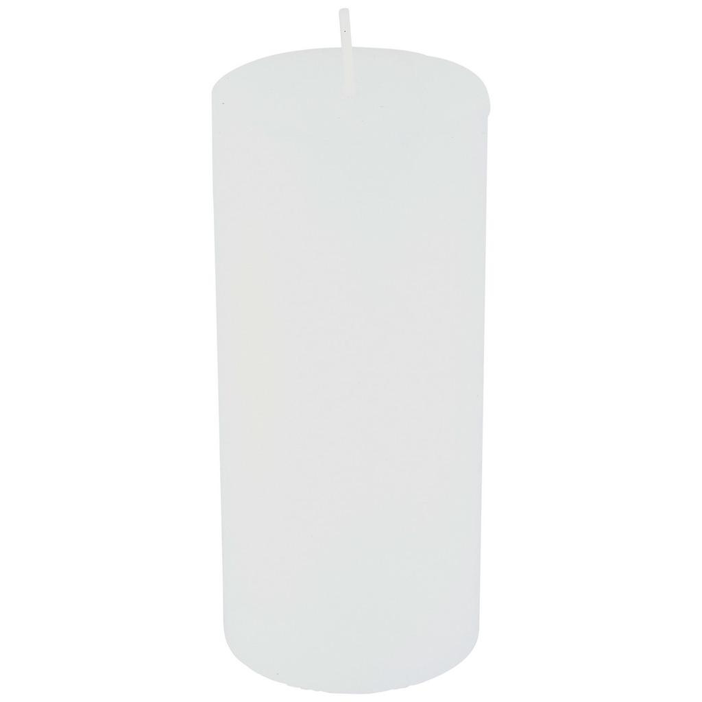 Stumpenkerze Saphira Weiß Ø/h: 6,8/15 Cm