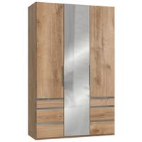 Drehtürenschrank Mit Laden B: 150 Cm Level, Eiche Dekor - Eichefarben, MODERN, Holzwerkstoff (150/236/58cm) - MID.YOU