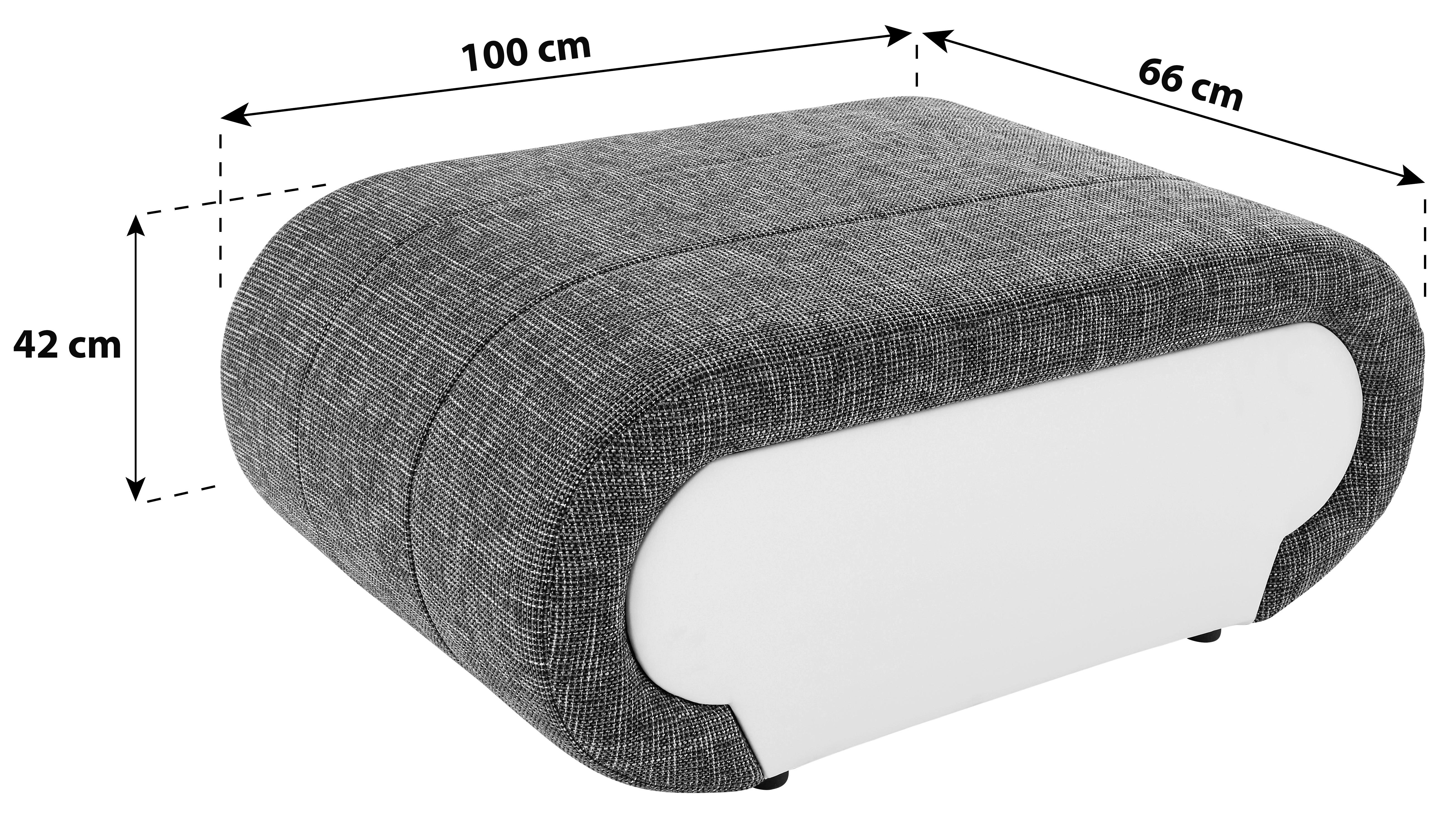 Taburet Carisma - hnedá/svetlohnedá, Moderný, textil/plast (100/42/66cm) - Ondega