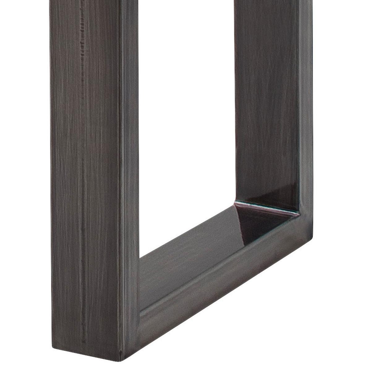 Couchtisch Holz mit Massiver Tischplatte Cartagena, Akazie - Walnussfarben/Nickelfarben, MODERN, Holz/Metall (75/45/75cm)