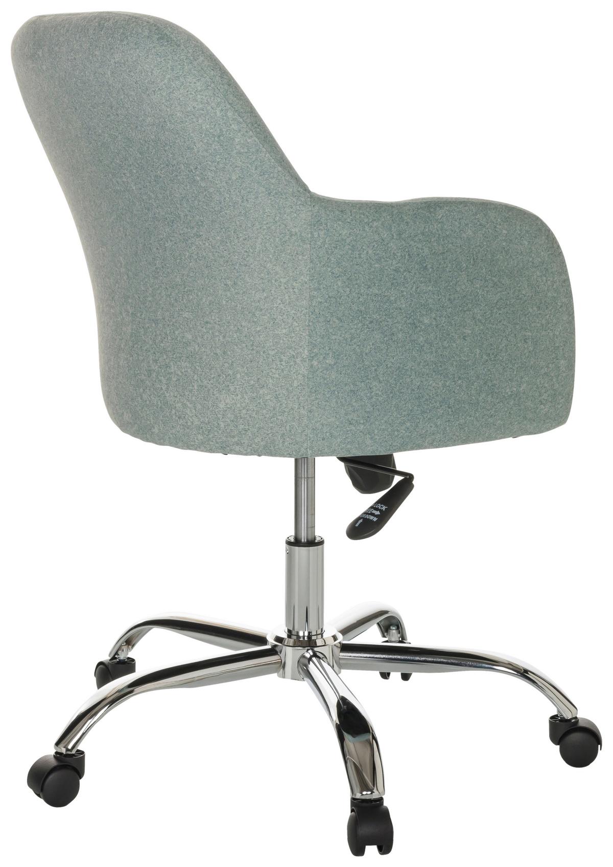 Drehstuhl Solao 300 - Chromfarben/Mintgrün, Basics, Kunststoff/Textil (68/85-94/68cm) - MID.YOU
