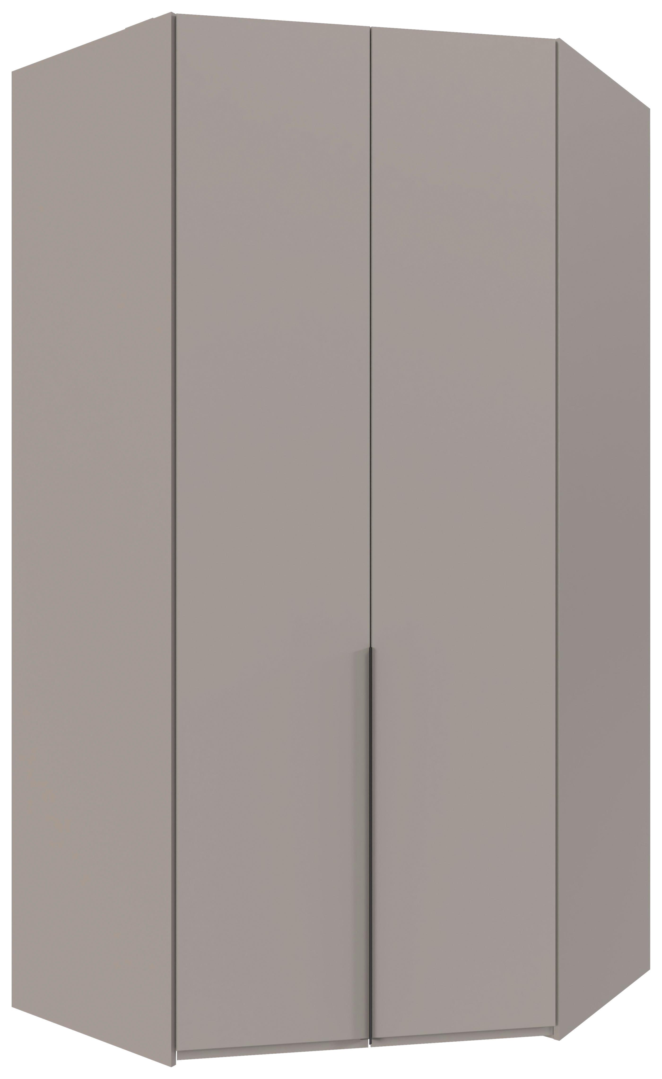 Eckkleiderschrank Ny A Black Grau/Sahara B: 120 cm - Grau/Sahara, MODERN, Holzwerkstoff (120/236/120cm) - MID.YOU