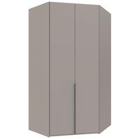 Eckkleiderschrank Ny A Black Grau/Sahara B: 120 cm - Grau/Sahara, MODERN, Holzwerkstoff (120/236/120cm) - MID.YOU