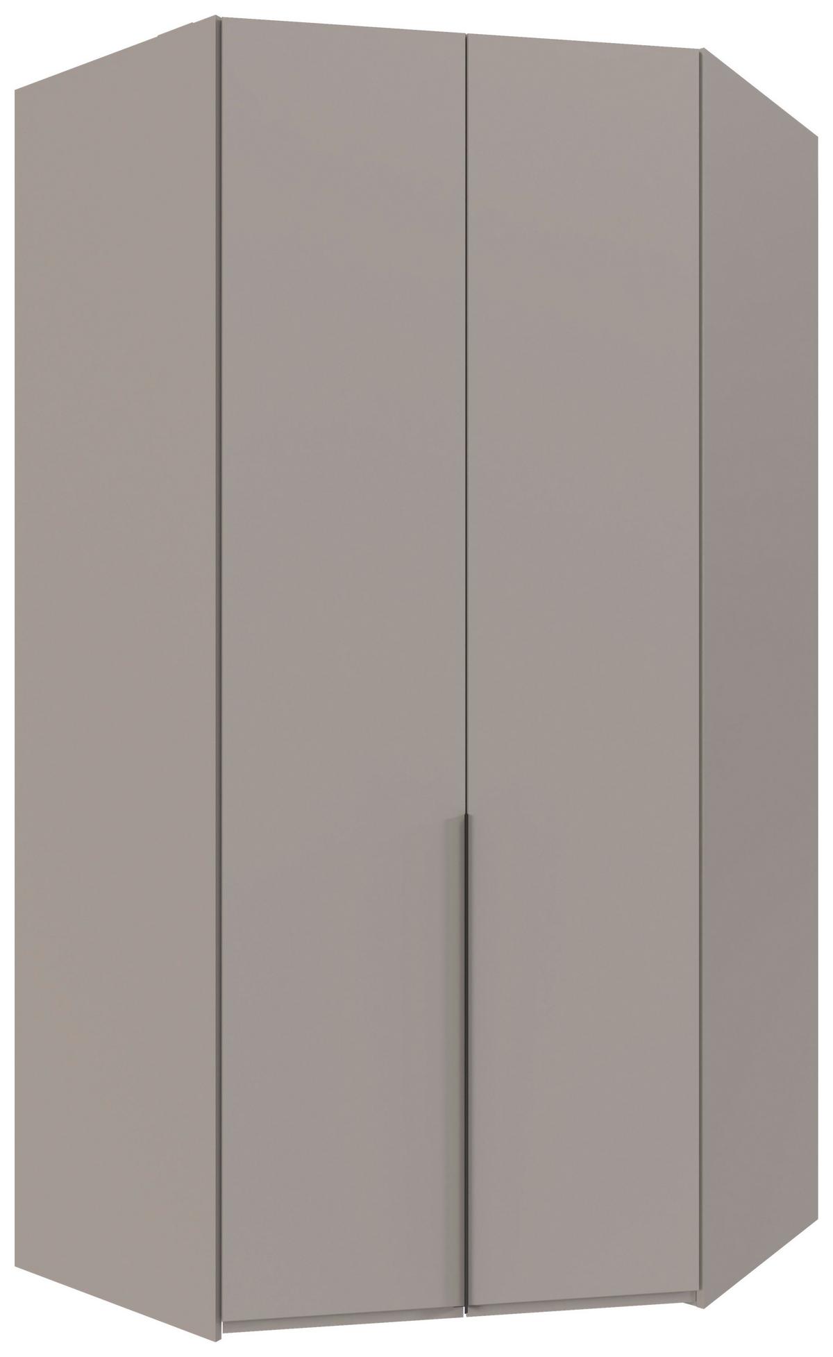 Eckkleiderschrank Ny A Black Grau/Sahara B: 120 cm - Grau/Sahara, MODERN, Holzwerkstoff (120/236/120cm) - MID.YOU