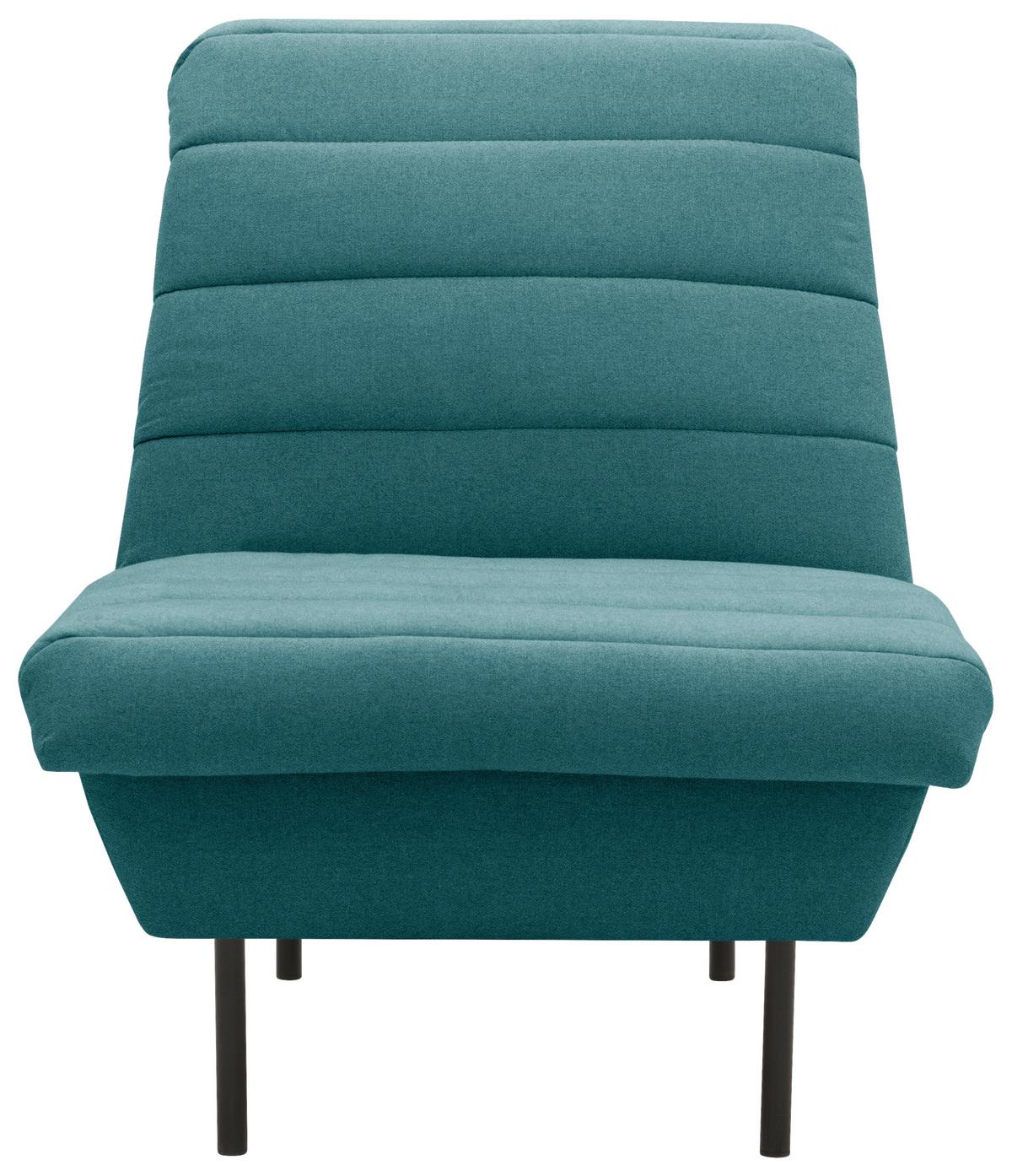 Sessel Looks Ix - Petrol/Schwarz, Design, Textil (72/92/103cm) - LOOKS by W.Joop