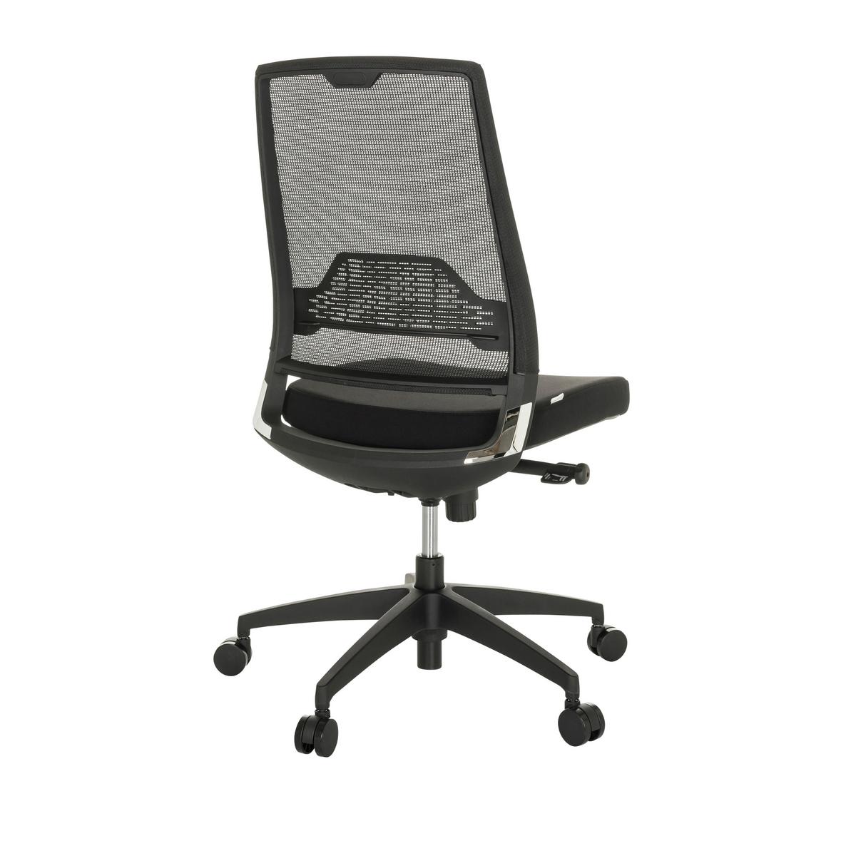 Drehstuhl Porto Eco I - Schwarz, Basics, Kunststoff/Textil (49/98-107/60cm) - MID.YOU