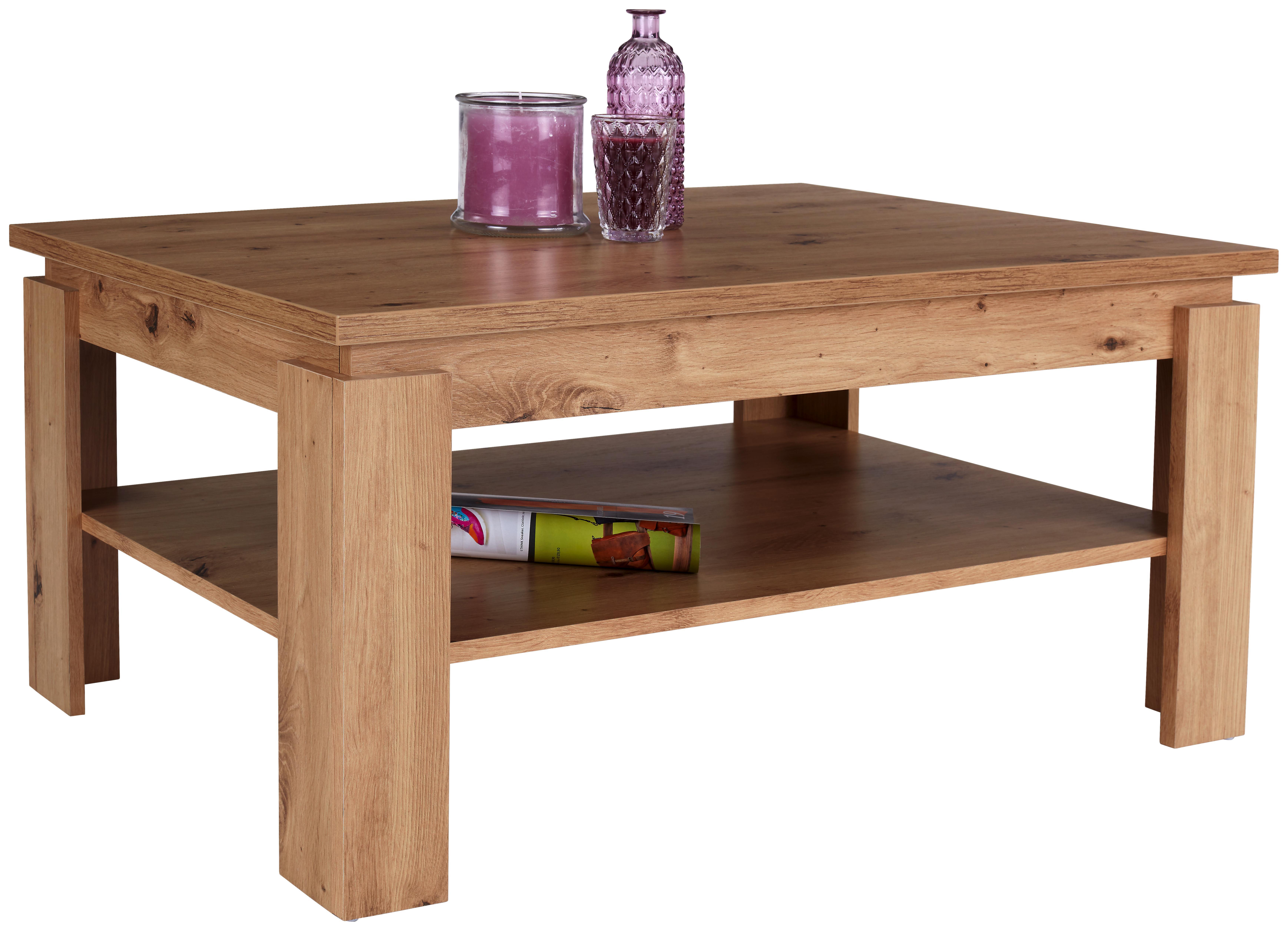 Dohányzóasztal Nizza 2 - Tölgyfa, modern, Faalapú anyag (100/45/60cm)